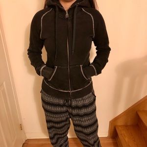 TNA Vintage Look Hoodie in Grey Size Small